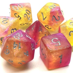 Galaxy Dice 7-Piece RPG Set - Supernova